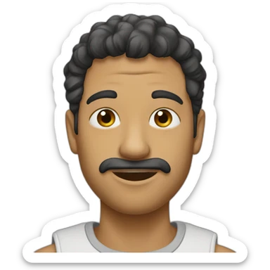 Un gars qui dit TOZ sticker