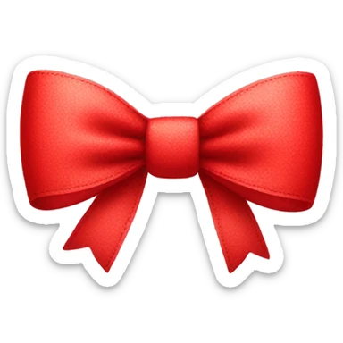 red bow sticker