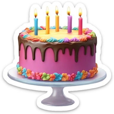 Tarta cumpleaños sticker