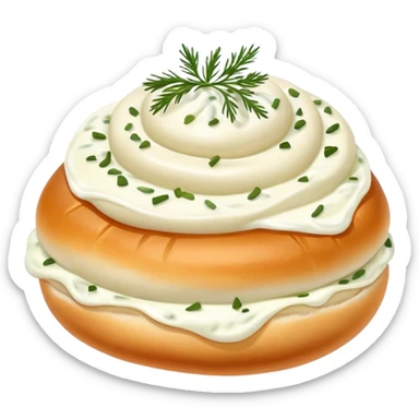 pelmeni buns with sour cream and dill sticker