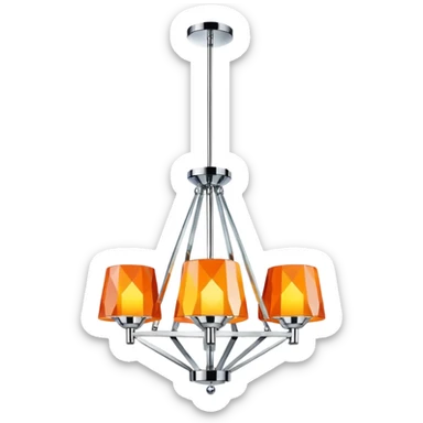 basic modern chandelier sticker