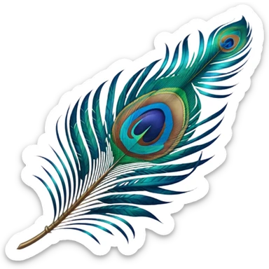 Need single peacock feather emoji to paste in a textbox sticker