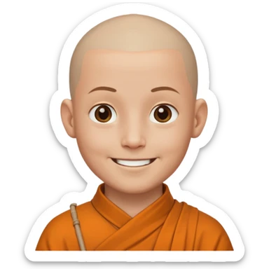 Buddha monks sticker