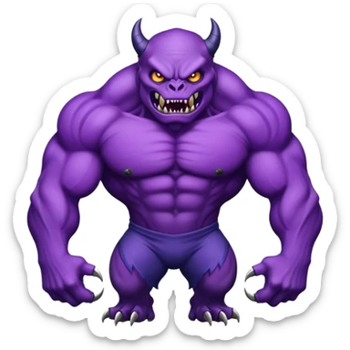 A monster that is very buff that it could destroy universe  sticker