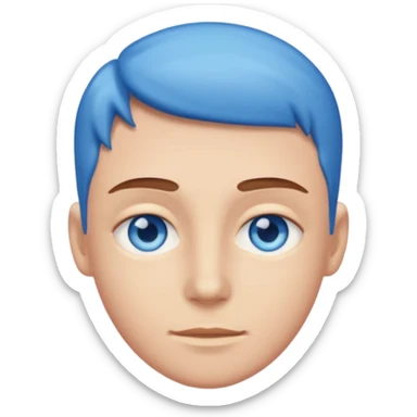 change eyes to blue sticker