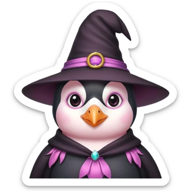 A penguin as a witch
Cute and pink penguin sticker