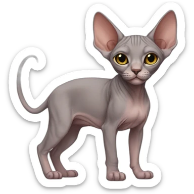 Sphynx queer sticker