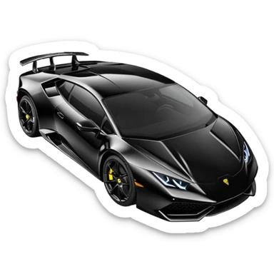 Lamborghini Huracanes, noir sticker