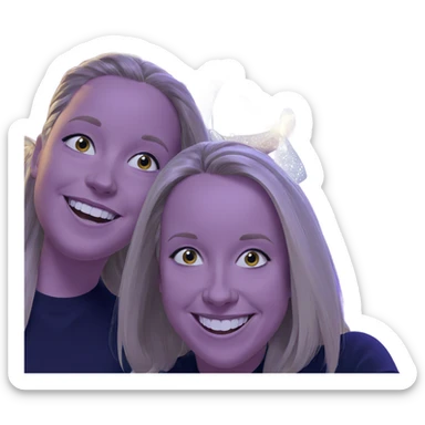 happy blonde girls smiling sticker