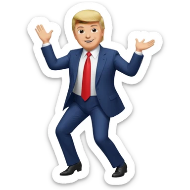 Donald Trump dancing sticker