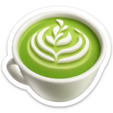 matcha tea latte sticker