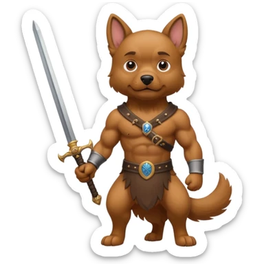 собака з мечем sticker