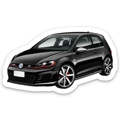Black Edition Golf R MK7  sticker
