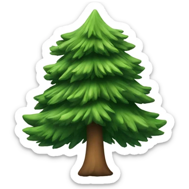 Pine tree sticker