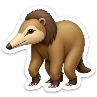 Anteater going around sticker