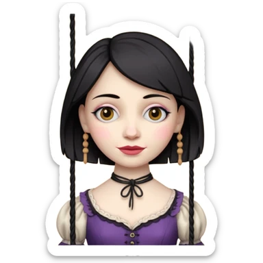 Icon for Puppet Theater: a girl puppet on strings sticker