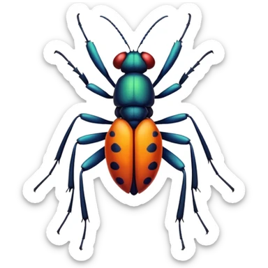 jungle wild insect sticker