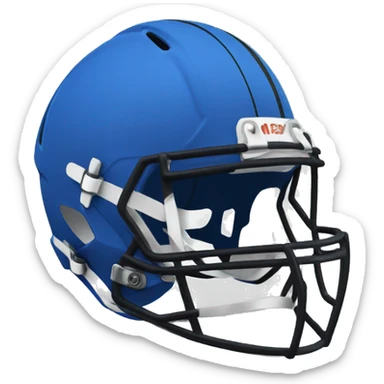 blue football helmet sticker