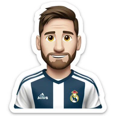 Messi, Real Madrid Uniform sticker