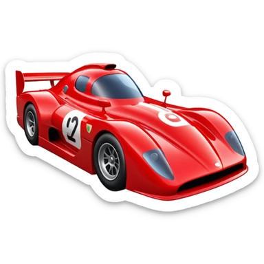 red race car sticker