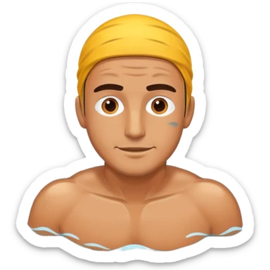 Man swimming sticker