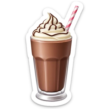 Chocolate milkshake sticker