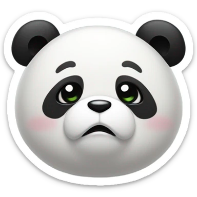 Sad panda reaching for hug  sticker