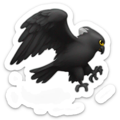 drapeau  prusse en noire et blanc avec un aigle sticker