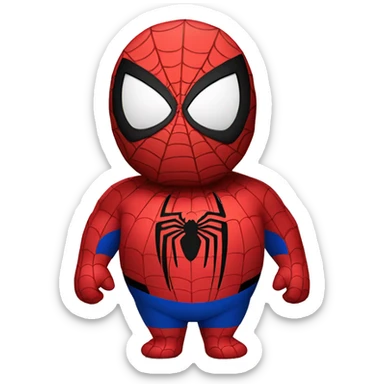 Fat fat fat spiderman sticker