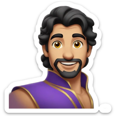 prince ali from aladdin sticker
