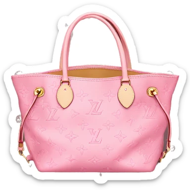 Pink Louis Vuitton never full handbag sticker