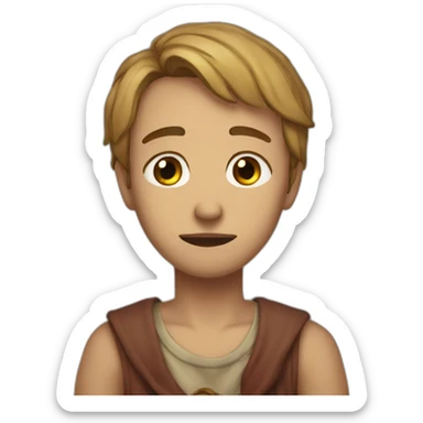 Sacrifices his life and sad in his life  sticker