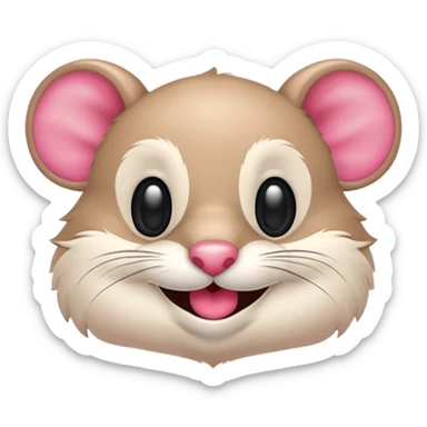 Crea una imagen de un ratón 🐭como ese riéndose como aquí 🤣 donde aparezcan las lágrimas de risa. sticker