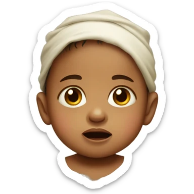 a colombian baby crying sticker