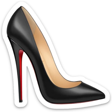 louboutin heels black sticker