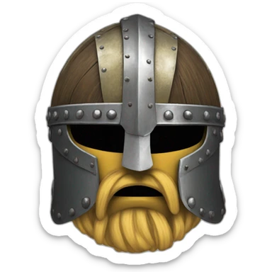 Viking-helmet-history-vendal sticker