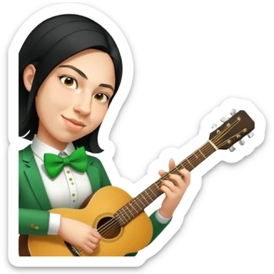 Leprechaun Guitarist sticker