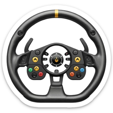 F1 steering wheel sticker