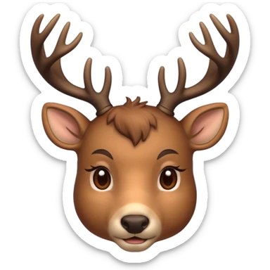 Deer face 🦌 sticker