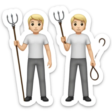 men with whips sticker