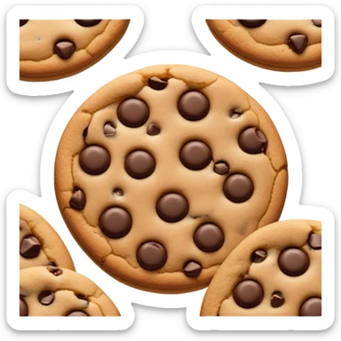 chocolate chip cookie sticker