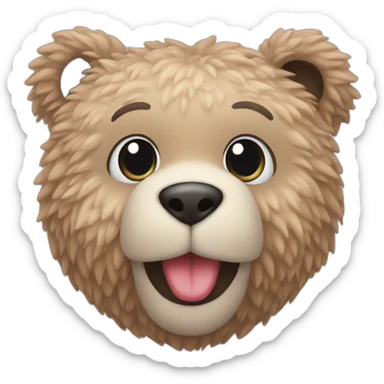 Nounours coeur sticker
