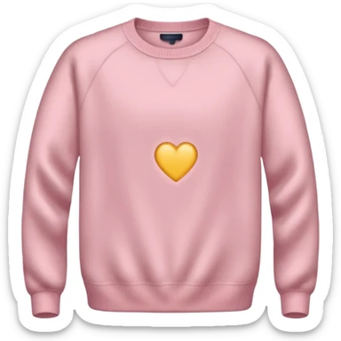 very very light pink sweater without any faces on them sticker