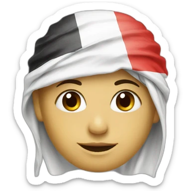 Austrian with Sudanese flag sticker