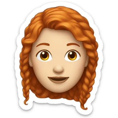 redhead-bearded-woman sticker