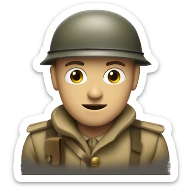 first world war british soldier sticker