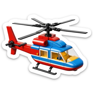 lego blocks helicopter 🚁 sticker