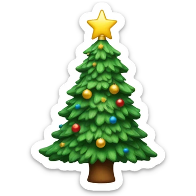 Christmas tree sticker