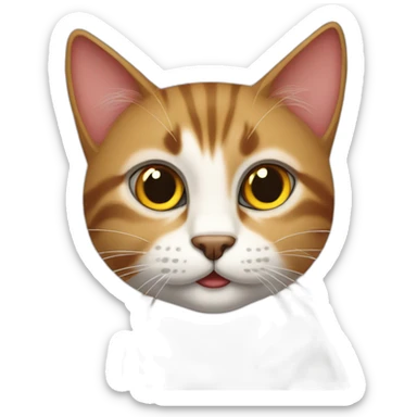 Gato navideño enojado  sticker