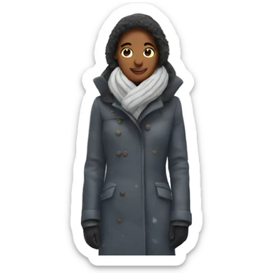 New york in Snow  sticker